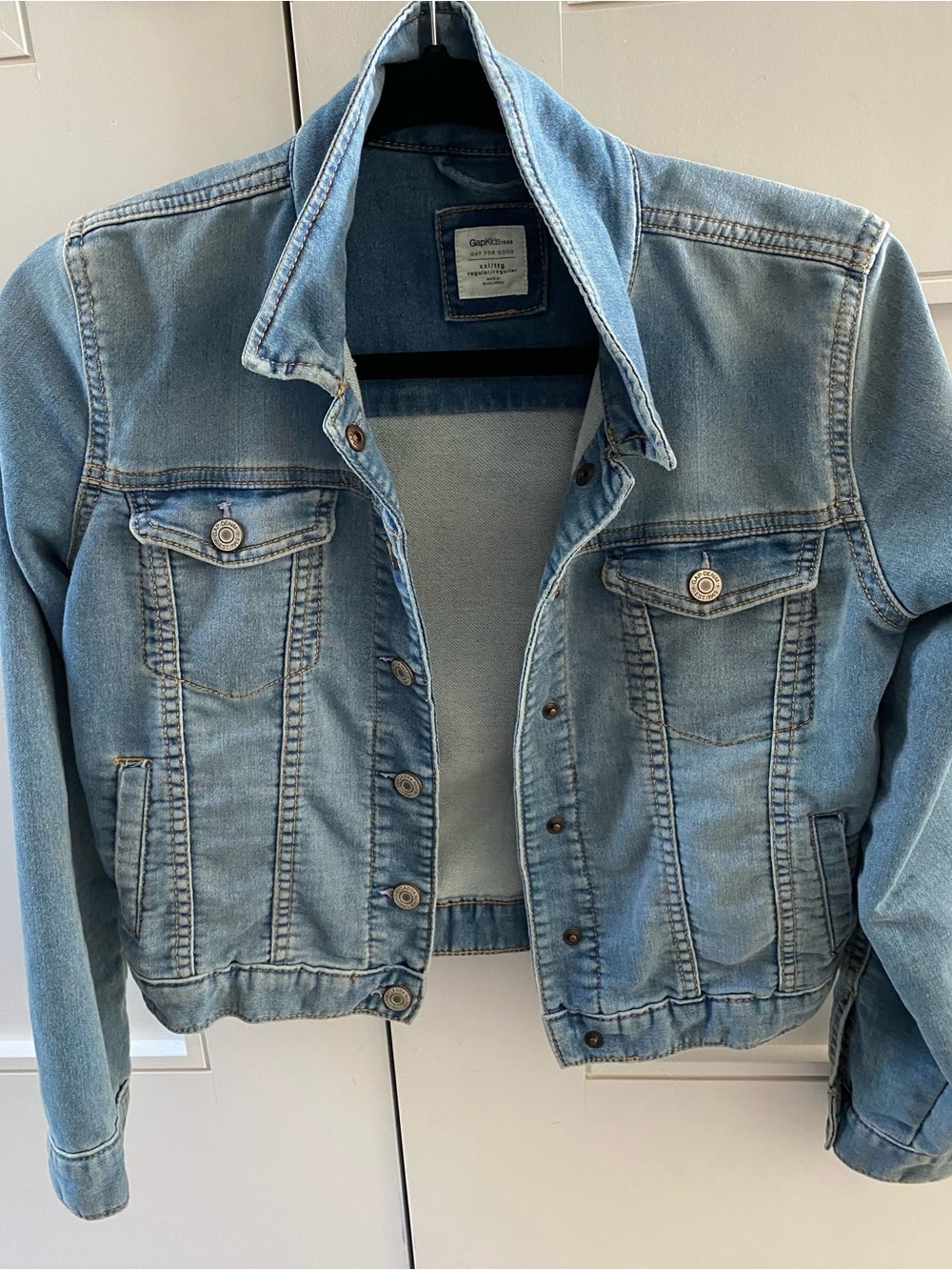 GAP Light Blue Denim Jacket - youth girls XXL